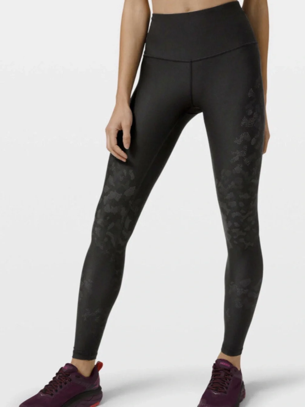 lululemon athletica High-Rise Black/Graphite Grey Camo Leggings.